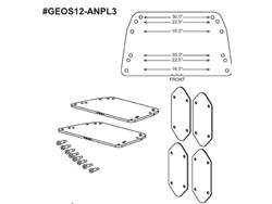 Nexo GEO S12 Fixes Installation Angle Plates 16° - 30°