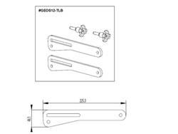 Nexo GEO S12 Link Legs For GEOS12-XBOW-V2
