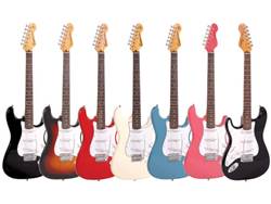 ENCORE E6VW Stratocaster Vintage White