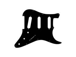 GUITAR TECH GT576 pickguard SSS černý