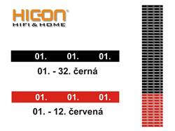 HICON Popisky IN 1-32 - OUT 1-12