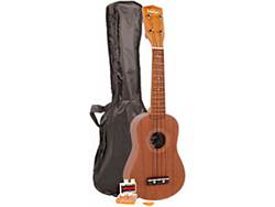 VINTAGE VUK20N Sopránové Ukulele včetně obalu, trsátka, ladičky