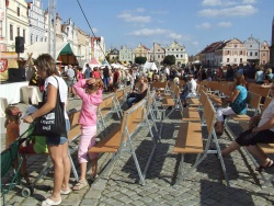 Lavice skládací s opěradlem pozink
