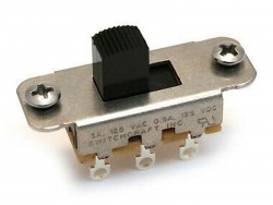 FENDER Jaguar/Jazzmaster Slide Switch, DPDT, Black