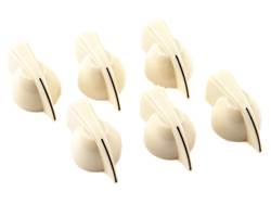FENDER Chicken Head Knobs, Cream 6 ks