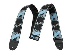 FENDER popruh mono strap šedo/modrý