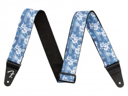 FENDER 2" Hawaiian Strap, Blue Floral