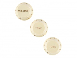Fender Stratocaster Soft Touch Knobs Aged White