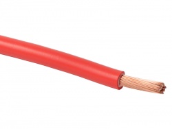 Kabel propojovací CYA H07V-K 2,5mm barva červená