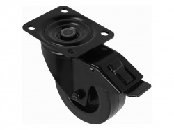 Adam Hall 372191 BLK kolečko 100mm s brzdou černé