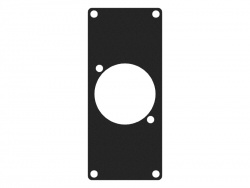 CAYMON CASY108/B - panel 1x otvor Powercon TRUE1