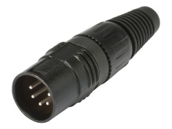 HICON X5CM-B XLR konektor kabelový 5-pin - samec