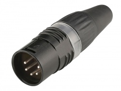 HICON HI-X5CM-BLK XLR konektor kabelový 5-pin - samec