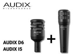 Audix D6 a I5 akční sada mikrofonů pro bicí nástroje