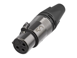 NEUTRIK NC3FXX-50 Anniversary Special Edition XLR konektorů