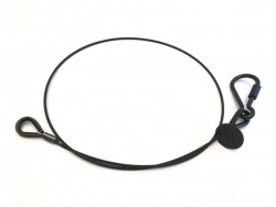 Ultralite lanko s karabinou 3mm, 100cm, 10kg černé