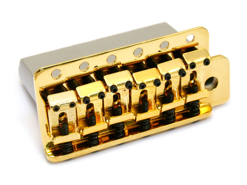 FENDER tremolo Vintage Style Strat Bridge, Gold | Ostatní - 01