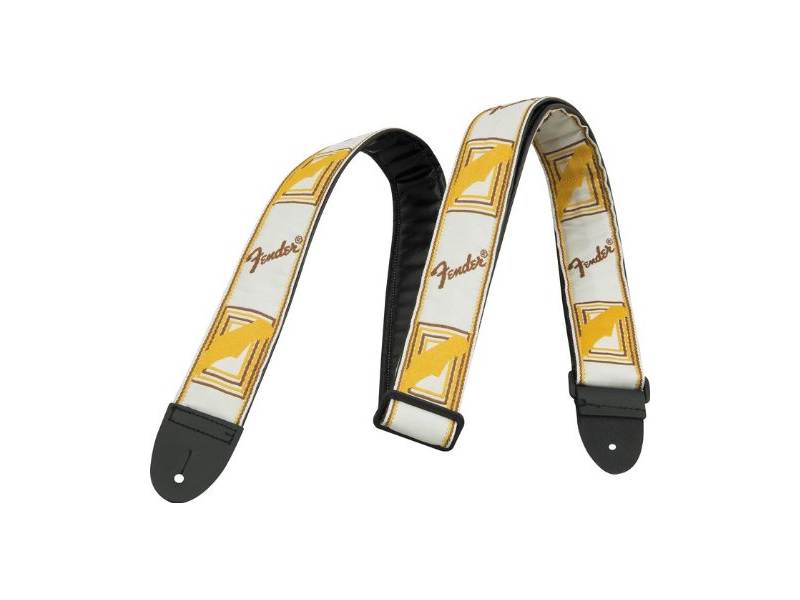 FENDER popruh mono strap bílo/hnědo/žlutý | Ostatní - 01