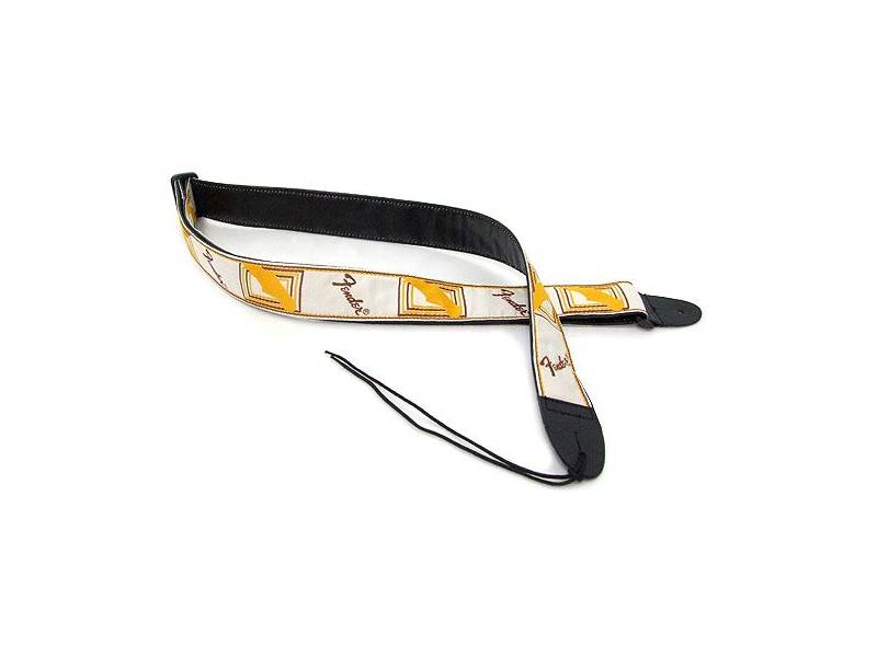FENDER popruh mono strap bílo/hnědo/žlutý | Ostatní - 02