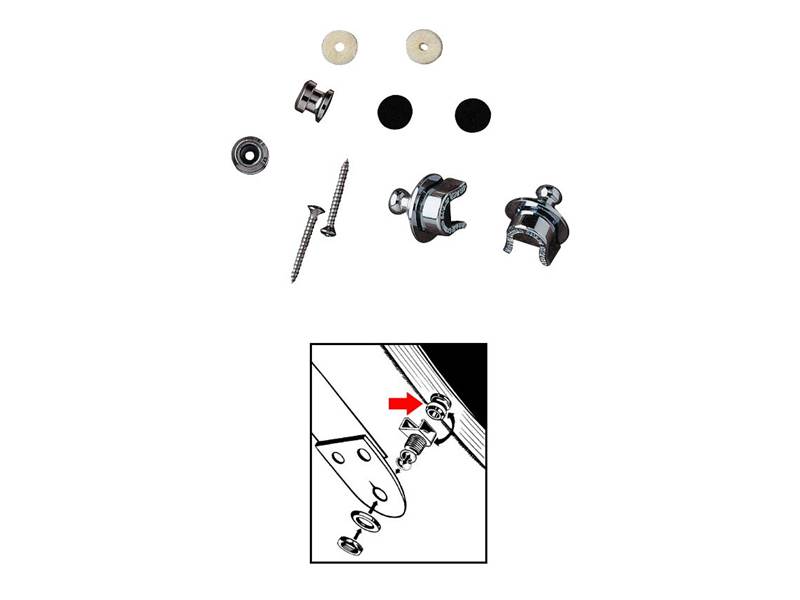 FENDER Strap Locks kompletní sada | Ostatní - 02