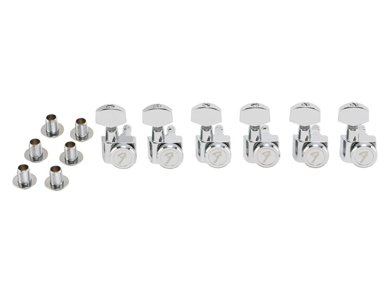 Fender Locking Tuners All Short Chrome 6 Pack Chrom | POWERCON - kabelové - 01