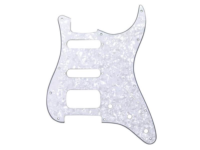 FENDER pickguard Strat H/S/S white moto - pickguard pro strat | Pickguard - 01