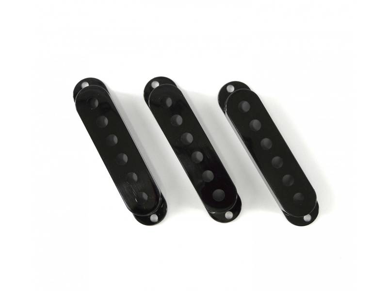 FENDER pickup covers, black Strat kryty snímačů | Snímače - 03