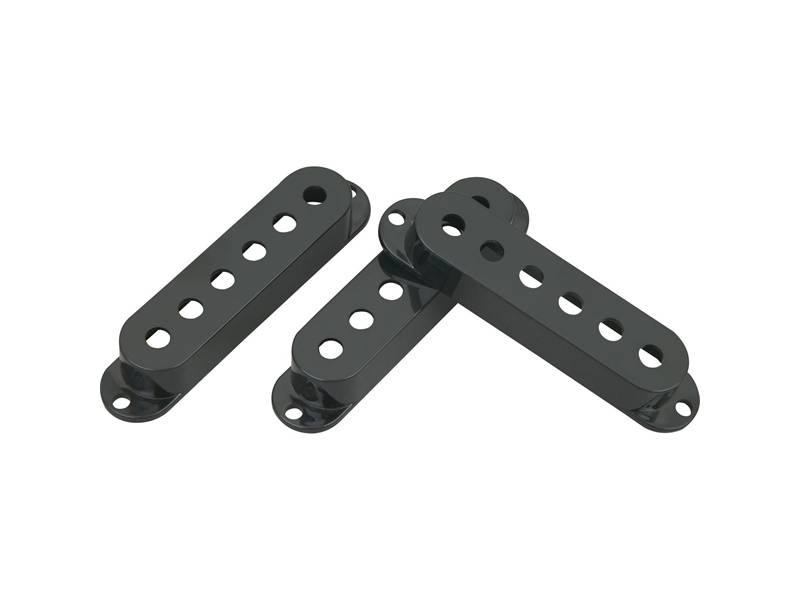 FENDER pickup covers, black Strat kryty snímačů | Snímače - 04