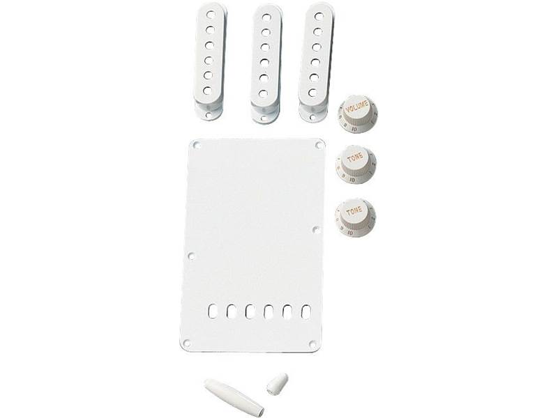 FENDER Accessory Kit Strat - parchment - sada plastových krytů | Pickguard - 01