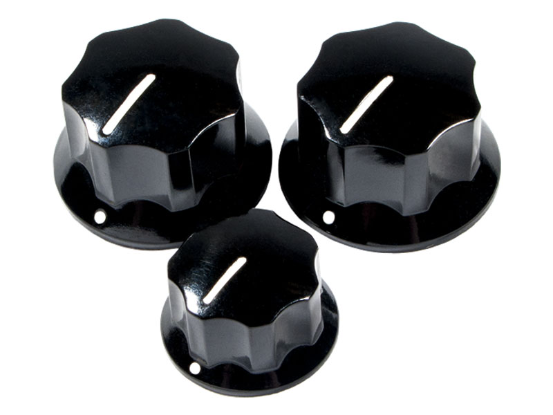 Fender Pure Vintage '60s Jazz Bass Knobs Black | Ostatní - 01