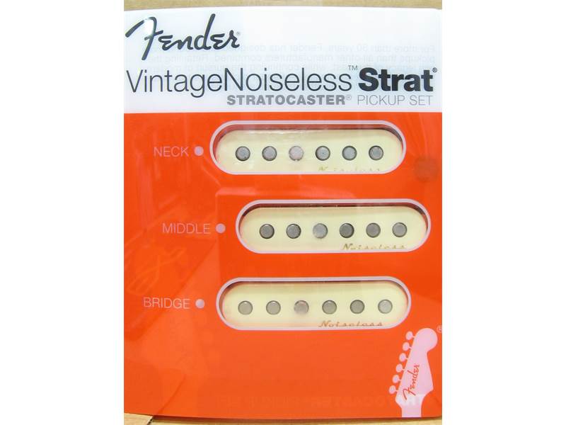 FENDER Vintage Noiseless Strat Pickups, Aged White | Snímače - 02