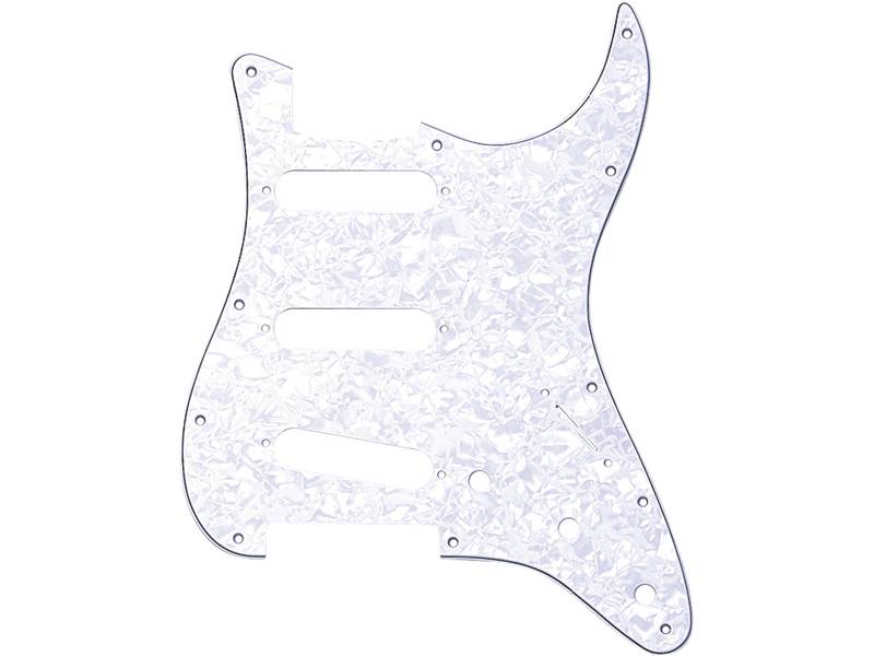 FENDER pickguard Strat White Pearl 11 otvorů | Pickguard - 01