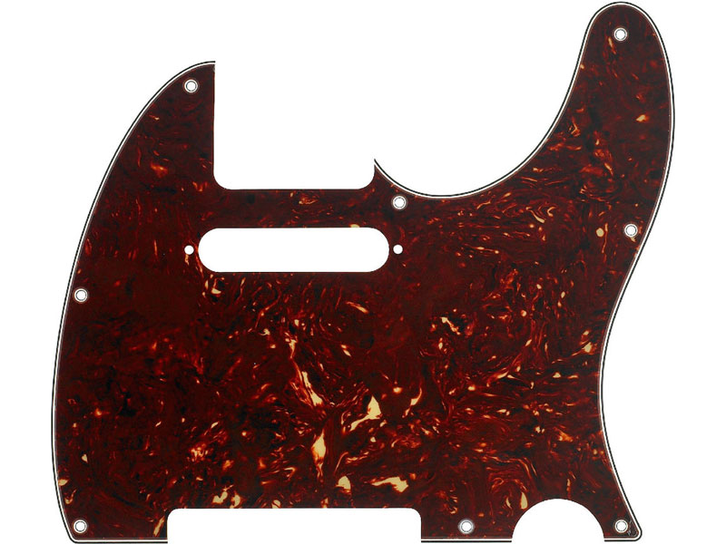 Fender Pickguard Tele Tort Shell 8-hole | Pickguard - 01