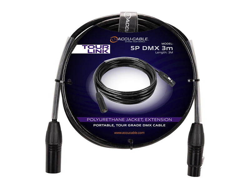ACCU CABLE Tour Link 5P DMX 3m | DMX kabely - 01