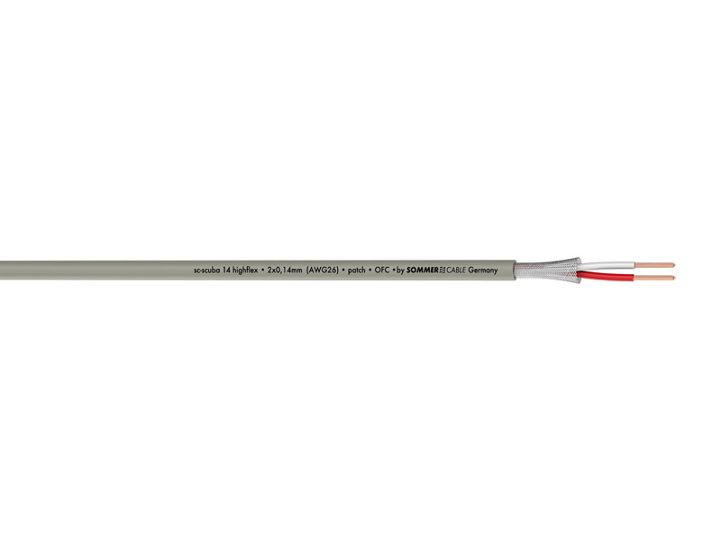 Sommer Cable 200-0316 SCUBA 14 HIGHFLEX - šedý | PC a Fresnel - 02