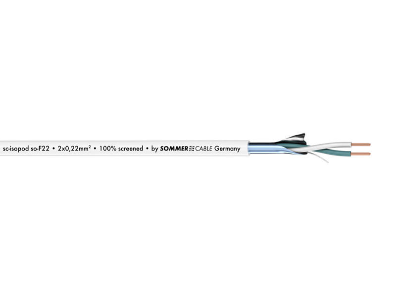 Sommer Cable 200-0400 ISOPOD SO-F22 - bílý | Mikrofonní kabely - 02