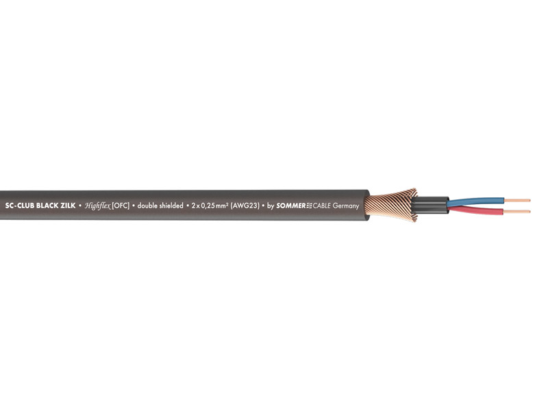 Sommer Cable 200-0711 CLUB BLACK ZILK - černý | Kabelové konektory - 02