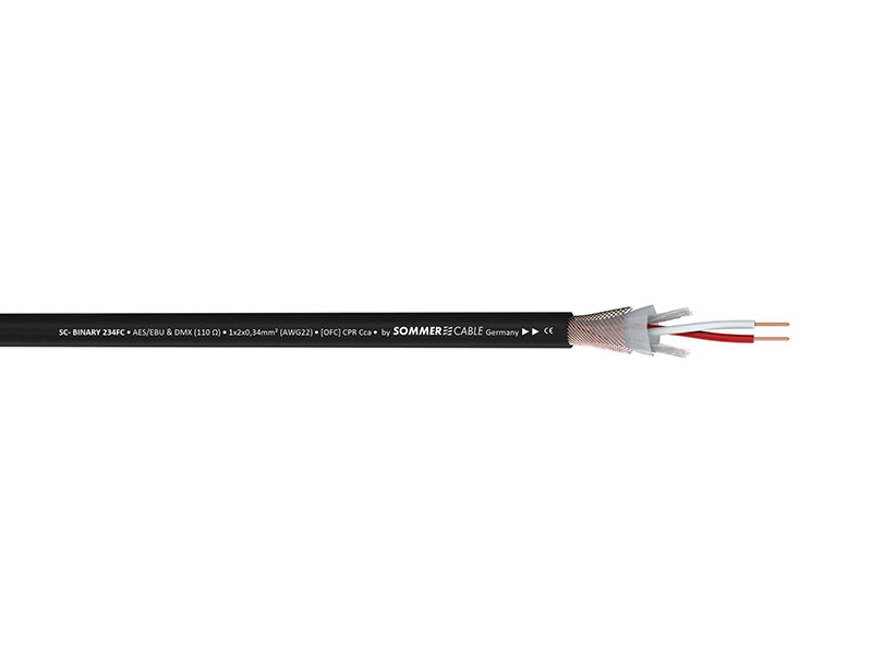 Sommer Cable 520-0051FC BINARY 234 FRNC CCa - černý | AES - EBU a DMX kabely - 02