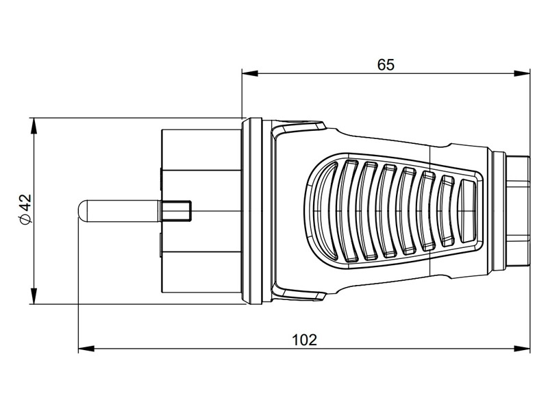 Vidlice SM PCE 0521-SR- vidlice gumová | Přívodní 230V - 03