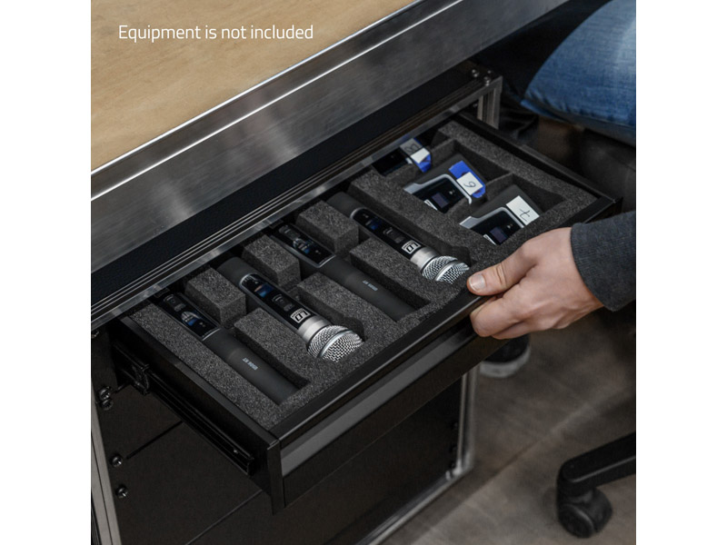 Adam Hall 874 E 02 A - šuplík AL 2U s hloubkou 390mm | Hardware - 08