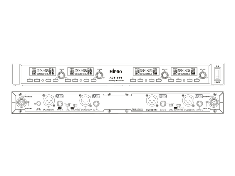 Mipro ACT-3 Combi Set Quad | Kombinovaný set - 03