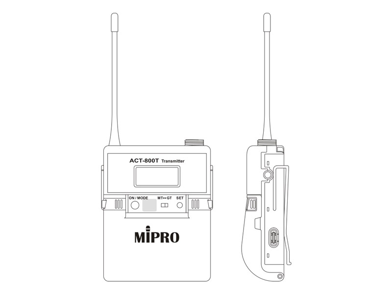 MIPRO ACT-800T - 5UA 482-554Mhz | ACT-800 Series - 02
