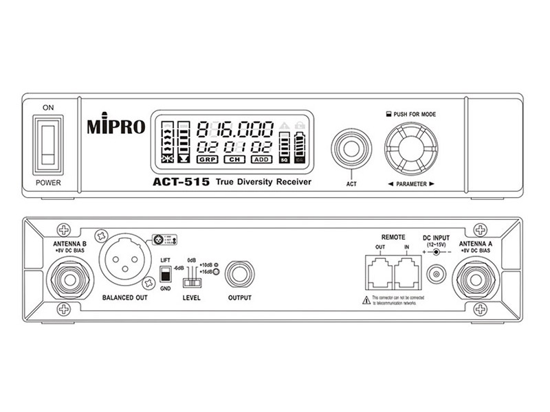 MIPRO ACT-500 BODYPACK SET - bezdrátový se s bodypackem | Kytarový set - 03