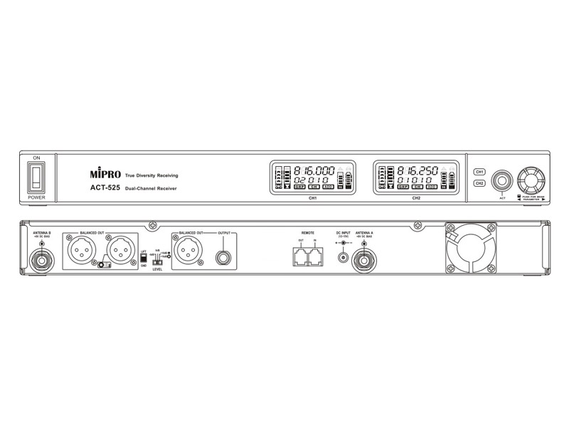 Mipro ACT-500 Vocal Set Dual | Zpěvový set - 03