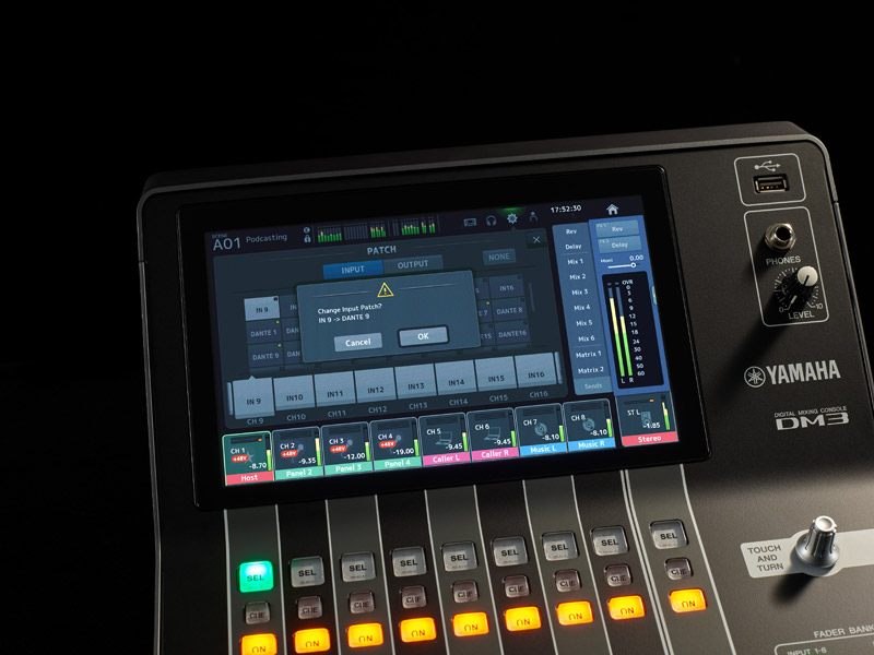 Yamaha DM3 - kompaktní digitální mixpult s Dante | DM3 kompaktní digitální konzole - 07