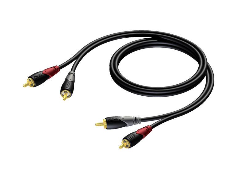 ProCab CLA800/0,5 - 2x RCA - 2x RCA - 0,5m | RCA - RCA - 01
