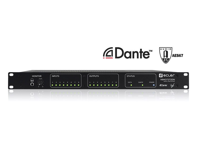 ECLER MIMO7272DN digitální audio matice s Dante | Preampové - 06