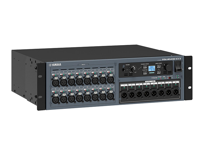 YAMAHA Rio-1608-D3 digitální stagebox s Dante protokolem | I-O rackové stageboxy - 03