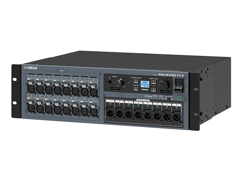 YAMAHA Rio-1608-D3 digitální stagebox s Dante protokolem | I-O rackové stageboxy - 04