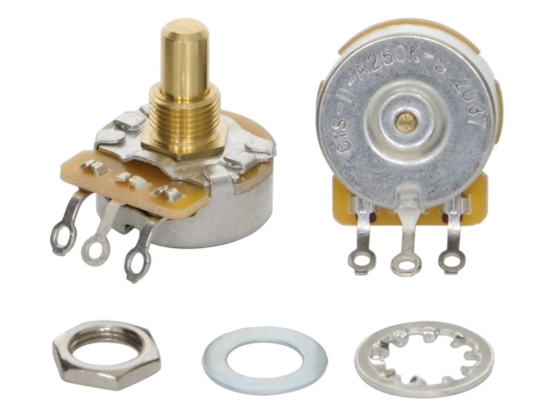 TAD potenciometr CTS 250k Dimple Vintage Audio Solid Shaft | Náhradní díly pro zesilovače - 01